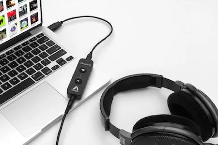Bild: HiFi-Klang für unterwegs: Kopfhörer-Preamp & USB-DAC Apogee Groove liefert perfektes Hörerlebnis mit Mac & PC