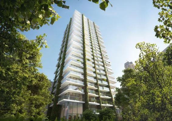 Bild: Der neue Eden Tower holt Pflanzen zurück in die Stadt - 185.000 Pflanzen schaffen ein grünes Erlebnis