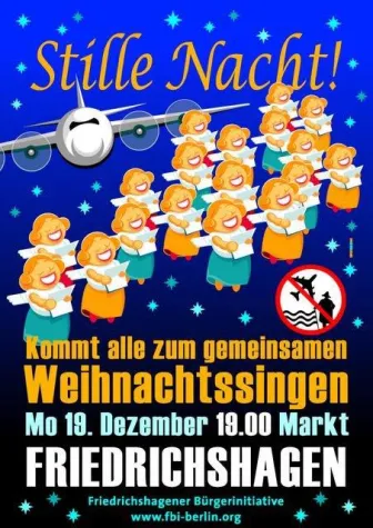 Bild: Größter Weihnachts-Protestchor der Welt gegen Fluglärm