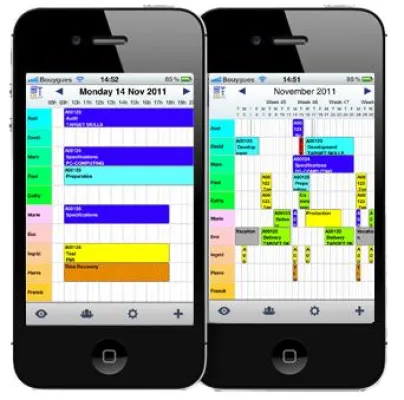 Bild: Projekt- und Ressourcenplanung PlanningPME mit kostenloser APP für iPhone und iPad