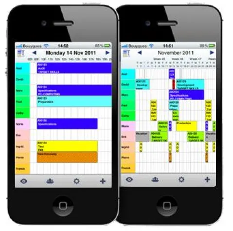 Projekt- und Ressourcenplanung PlanningPME mit kostenloser APP für iPhone und iPad Bild: Projekt- und Ressourcenplanung PlanningPME mit kostenloser APP für iPhone und iPad