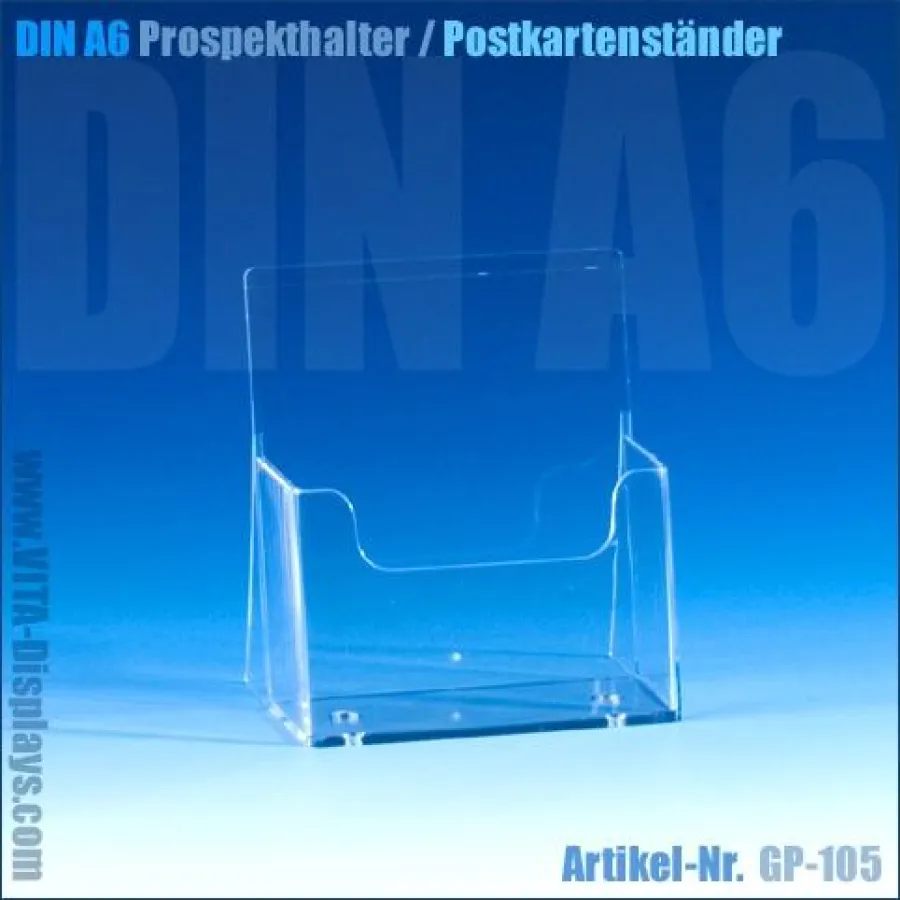 Postkartenaufsteller und Postkartenhalter - Werbemittelhersteller VITAdisplays