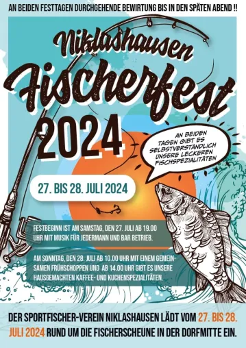 Bild: Traditionelles Fischerfest in Werbach-Niklashausen: Genuss und Unterhaltung pur