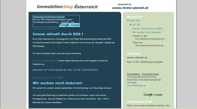 Bild: Österreichische Immobilienplattform immo-planet.at startet einen eigenen Immobilienblog