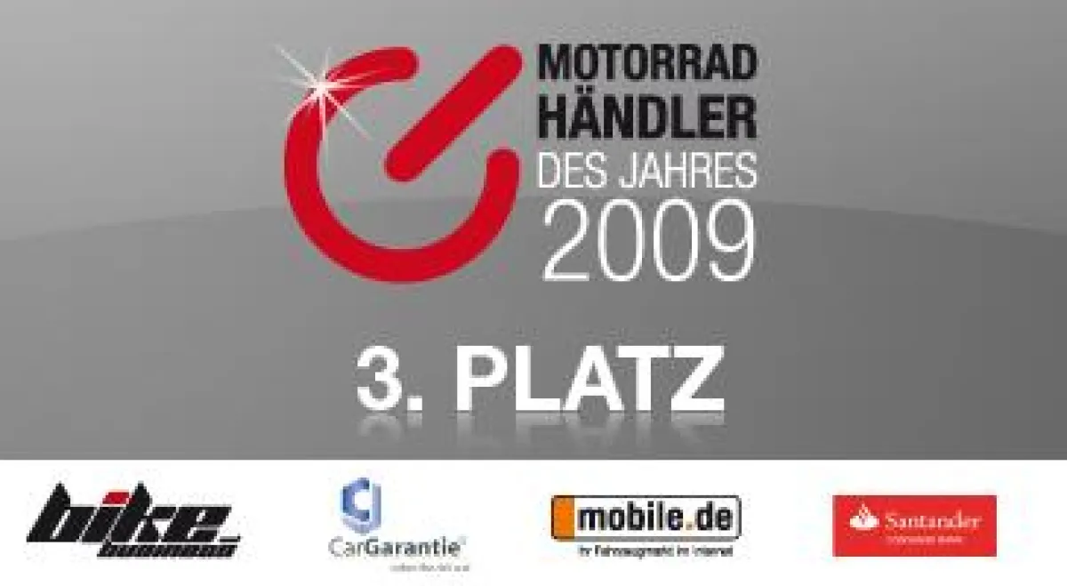 TOP DREI Motorrad Händler des Jahres 2009