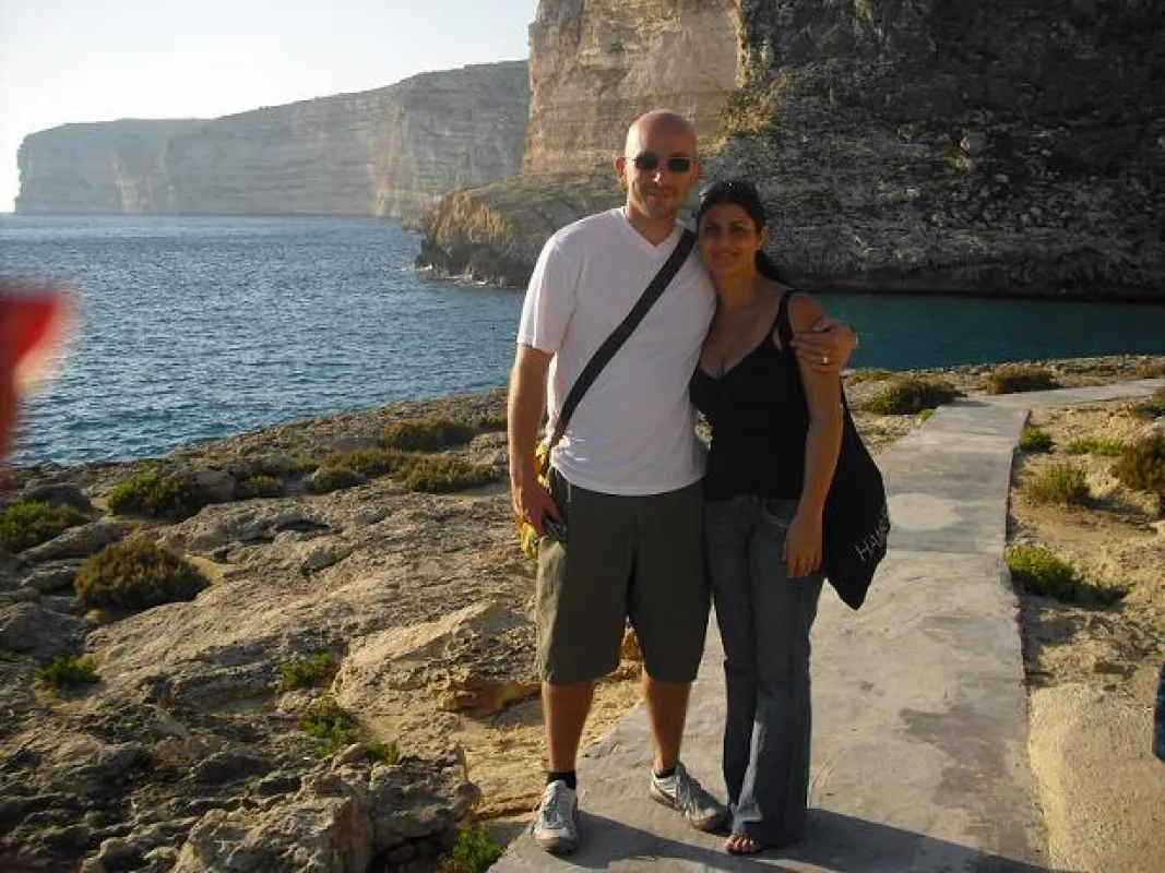 Neben dem Unterricht lohnt sich ein Auflug in Malta. Hier die Steilküste in Gozo.