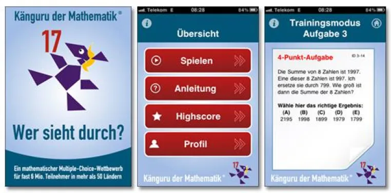 „Mathe mit dem Känguru“ – Eine App auf Erfolgskurs Bild: „Mathe mit dem Känguru“ – Eine App auf Erfolgskurs