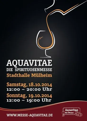 AQUAVITAE: Größte Spirituosenmesse in der Stadthalle Mülheim an der Ruhr Bild: AQUAVITAE: Größte Spirituosenmesse in der Stadthalle Mülheim an der Ruhr