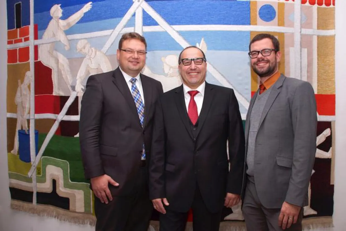 Koordinator Andreas Ostermann, Sprecher Gerald Lipka und Stv. Sprecher Thorsten Schmitt (v.l.)