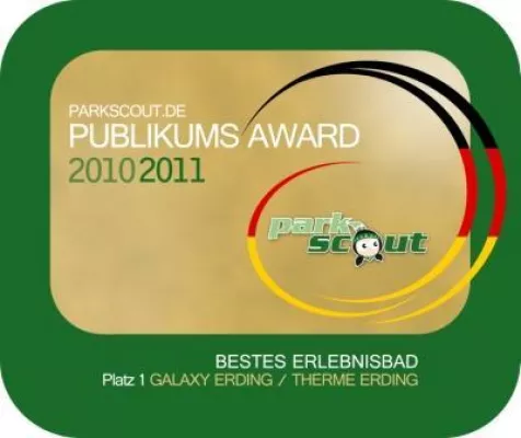 Bild: GALAXY ERDING gewinnt PARKSCOUT AWARD „Bestes Erlebnisbad“