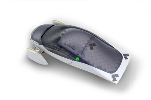 Bild: Elektro Auto Aptera mit 1600 Kilometer Reichweite viermal weiter als ein Tesla Model 3