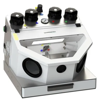 Bild: 2, 3 oder 4 - NEU: Feinstrahlgeräte von Wassermann an Laborbedarf angepasst