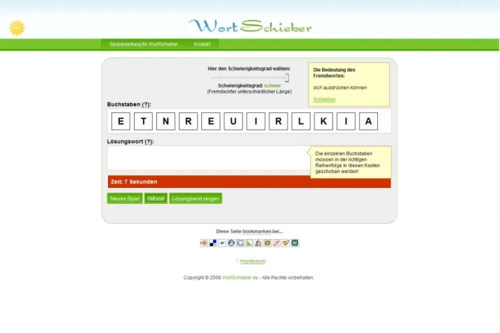 Bild: Wortschieber.de - So schmeckt der Buchstabensalat im Web 2.0