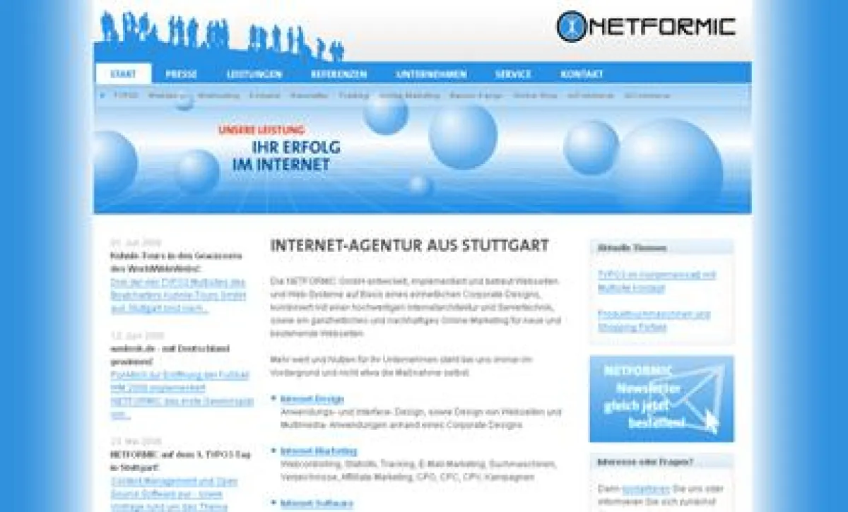 TYPO3 bei NETFORMIC