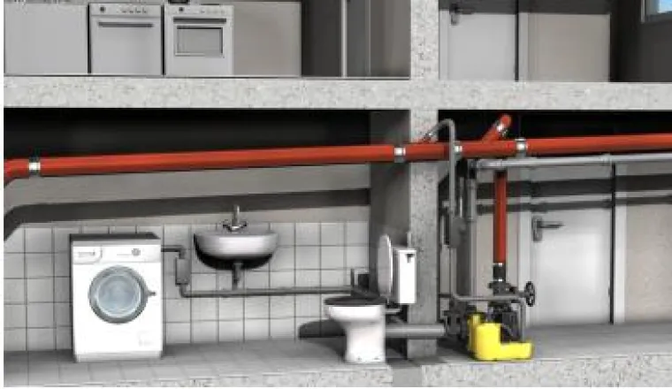 Zeitgemäße Rückstausicherung von Kellerräumen Bild: Zeitgemäße Rückstausicherung von Kellerräumen