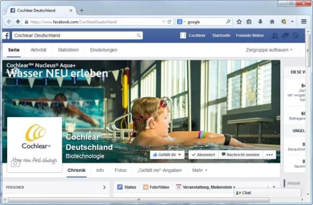 Bild: Facebook und Twitter: Cochlear Deutschland baut Aktivitäten im Bereich Social Media aus