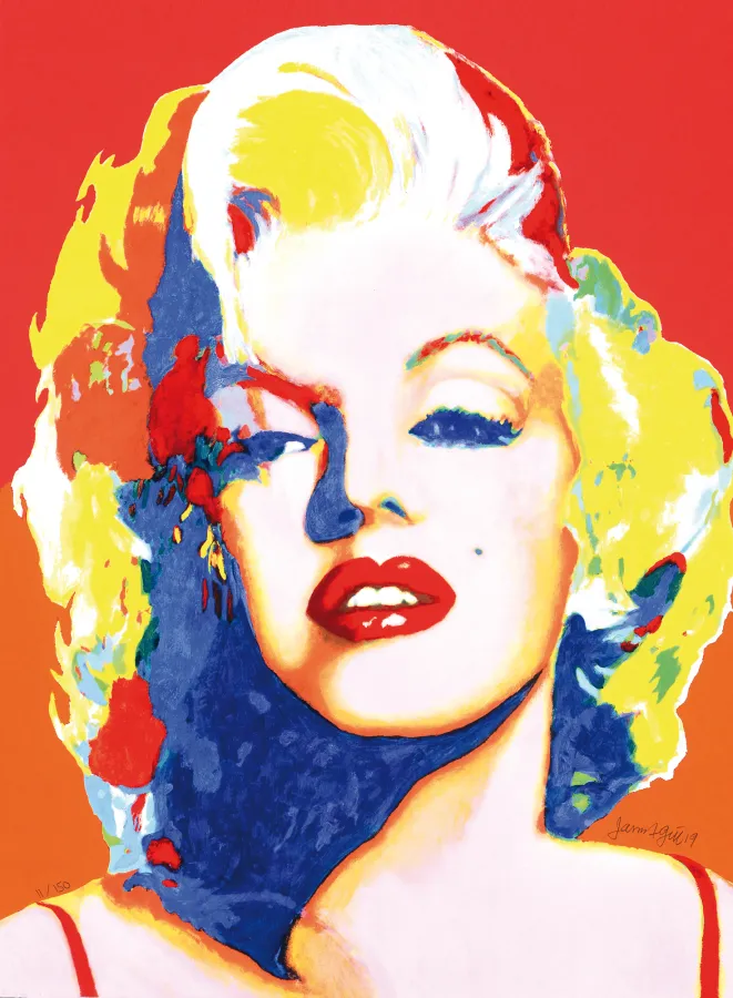 MM-red (Marilyn Monroe) (© James Francis Gill)