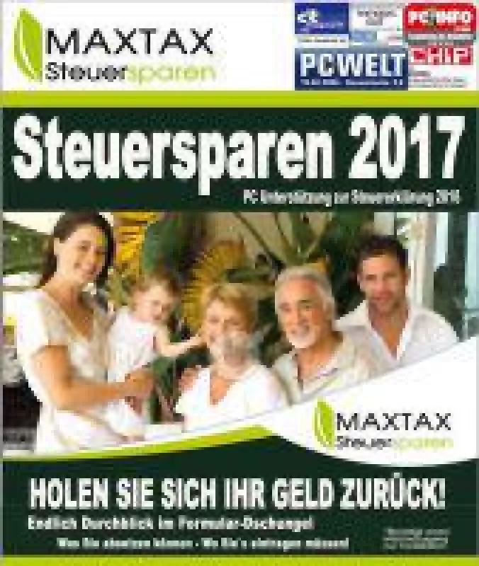 MAXTAX Steuersparen 2017 für die Steuererklärung 2016 ist ab sofort unter www.maxtax.de erhältlich.