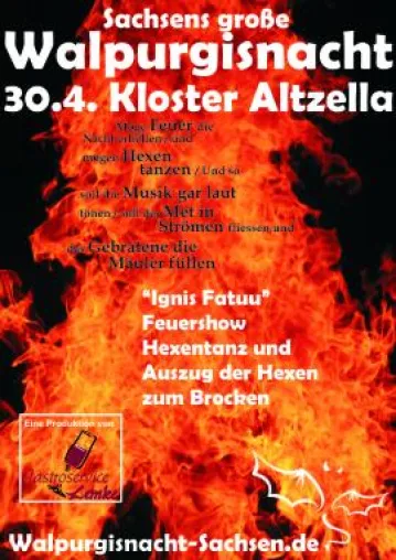Bild: Mystische Hexenshow, Mittelalterrock und jede Menge Feuer locken ins Kloster Altzella