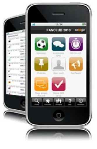 cobago WorldFanClub: Mobile Clubzentrale per Smartphone Bild: cobago WorldFanClub: Mobile Clubzentrale per Smartphone