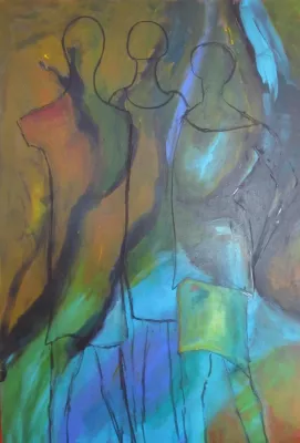 Bild: Detlev Schorlau auf der Raum Trifft Kunst 2012 Ausstellung