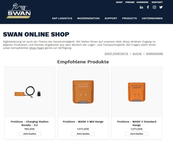 Bild: SWAN: Neuer Online Shop jetzt live!