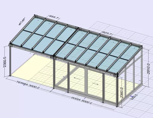 Bild: Terrassendach-System CAELUM