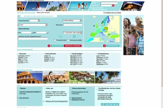 Bild: Neues Portal für Ferienunterkünfte / Villanao.de besticht durch einfache Suche im Angebotsdschungel