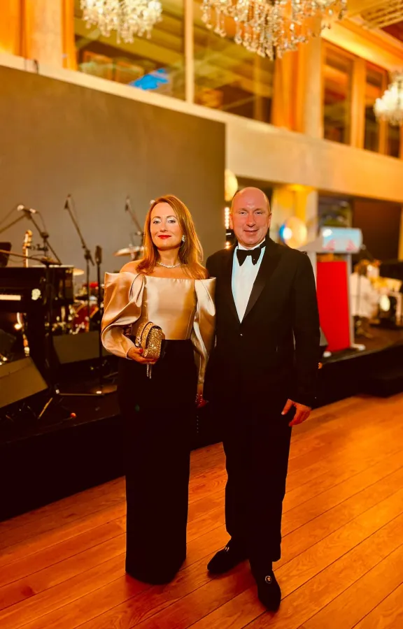 Dr Sina Schertl und Marvin Schertl von Casa Padrino auf der Latin American Charity Gala in Monaco (© Casa Padrino)