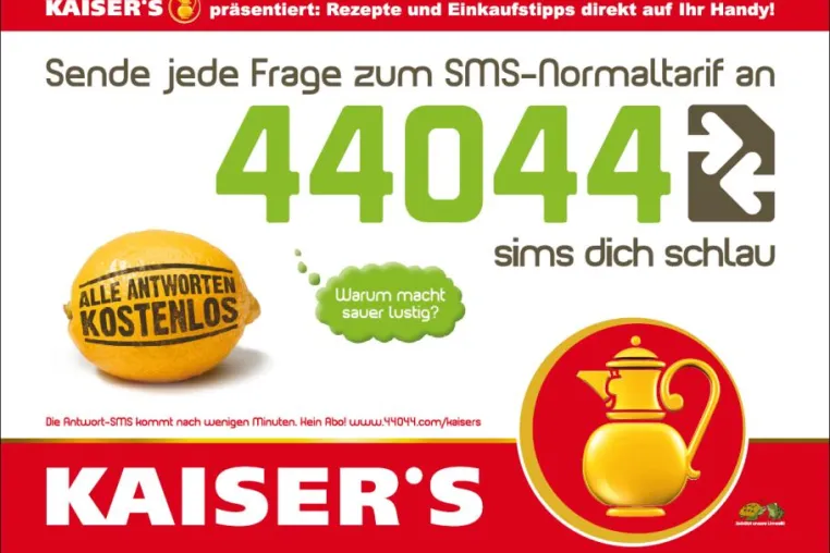 Bild: KAISER’S präsentiert - Kochrezepte und Einkaufstipps direkt aufs Handy mit der 44044