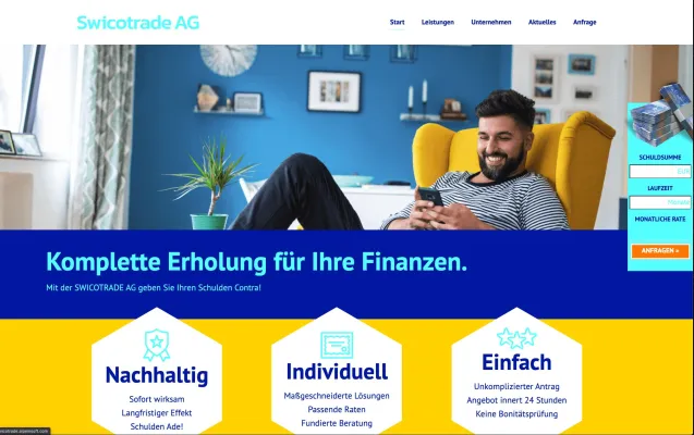 Bild: SWICOTRADE SA - SCHULDNERHILFE IN ZEITEN VON CORONA. SELBSTBEWUSSTSEIN TROTZ MULTIPLER ABLEHNUNGS-ERFAHRUNGEN.