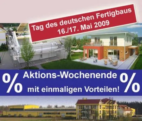 Bild: Aktions-Wochenende bei JK TRAUMHAUS anlässlich des Tag des deutschen Fertigbaus am 16./17. Mai 2009