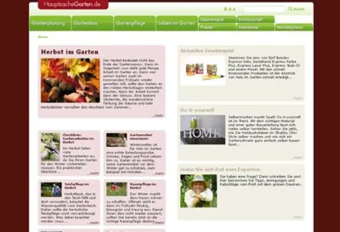 Bild: Herbstliches Treiben im Gartenportal