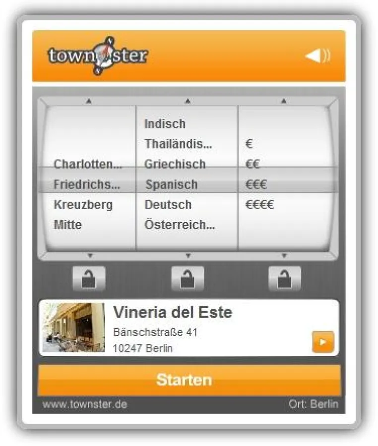 Der Townster Empfehl-O-Mat schlägt Restaurants in Berlin vor