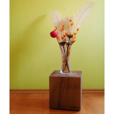 Bild: WOODLUX bietet Massivholzmöbel an, die aus dem Baumstamm herausgeschnitten werden