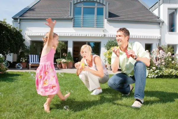 Bild: Mit den Kindern kommt auch das Eigenheim