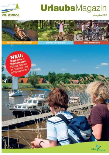 Bild: 56 Seiten norddeutscher Reisespass im Urlaubsmagazin Wingst