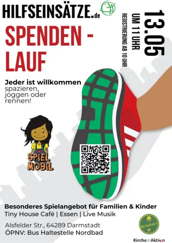 Bild: Spendenlauf am 13.05.2023 in Darmstadt zugunsten von internationalen Hilfsorganisationen