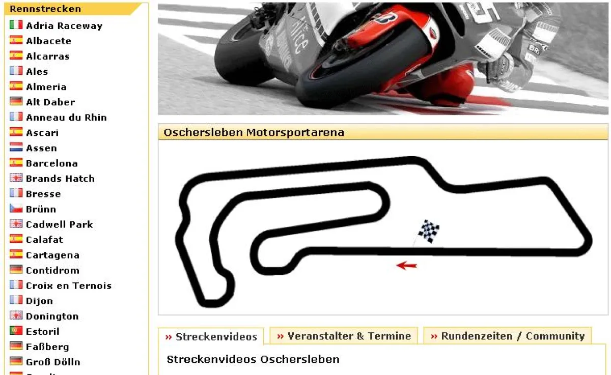 Rennstreckenwetter auf RennstreckenTV