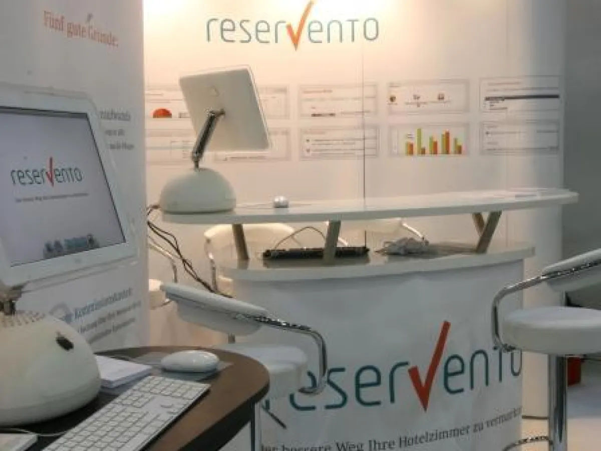 Messestand reservento auf der 