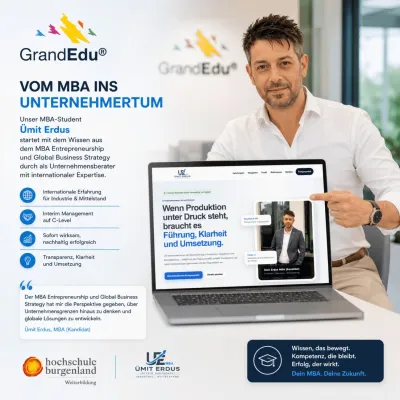 Bild: Vom MBA ins Unternehmertum: Ümit Erdus startet als Interim Manager mit MBA Skills durch!