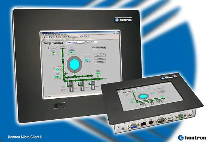 Bild: Kontron Micro Client II - Die nächste Generation von industriellen HMIs zum Bedienen und Beobachten