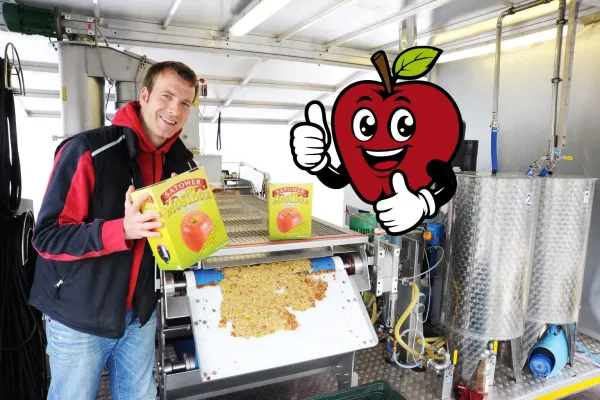 Start der Apfelsaison 2025: Die Satower Mosterei begleitet die Erntezeit mit der Mobilen Mosterei Bild: Start der Apfelsaison 2025: Die Satower Mosterei begleitet die Erntezeit mit der Mobilen Mosterei