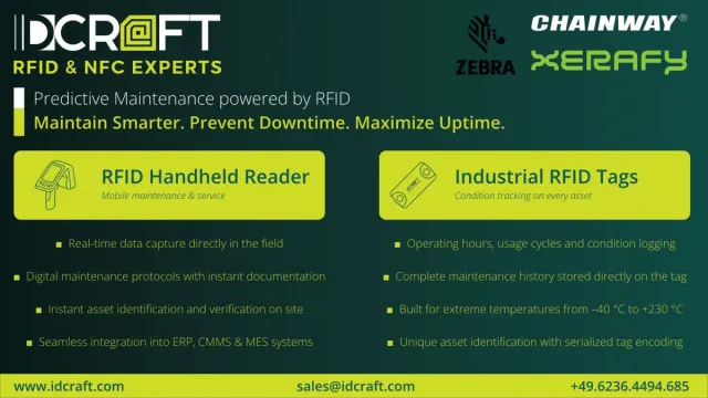 Bild: Industrielle Instandhaltung mit RFID & NFC