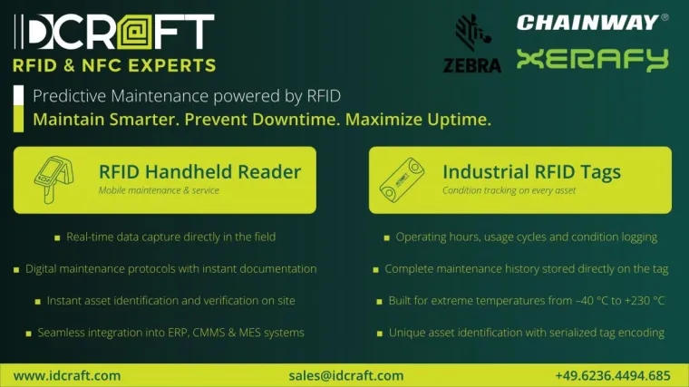 Industrielle Instandhaltung mit RFID & NFC Bild: Industrielle Instandhaltung mit RFID & NFC