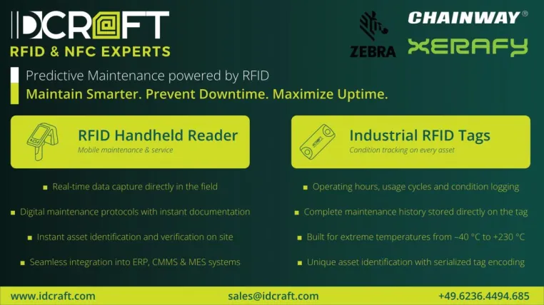 Bild: Industrielle Instandhaltung mit RFID & NFC