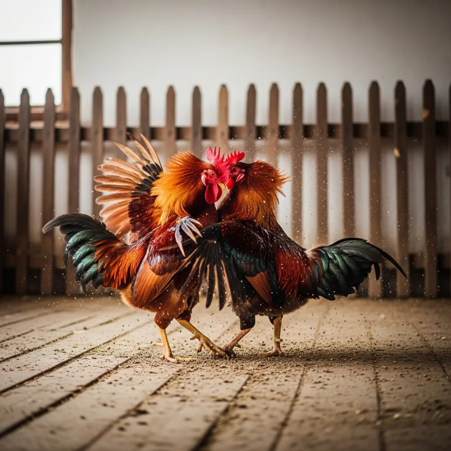 Streithähne in der Politik und im Stall (© Bild KI (Idee Heinrich Kürzeder))