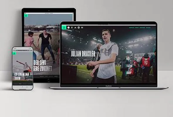 Bild: Anstoß für Julian Draxler Website