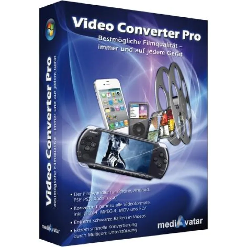 Als Multifunktionswerkzeug unterstützt der Video Converter Pro 170 Multimedia- und alle gängigen High-Definition-Formate.