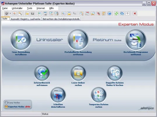 Bild: Ashampoo UnInstaller Platinum Suite 1.10: Programme komplett entfernen